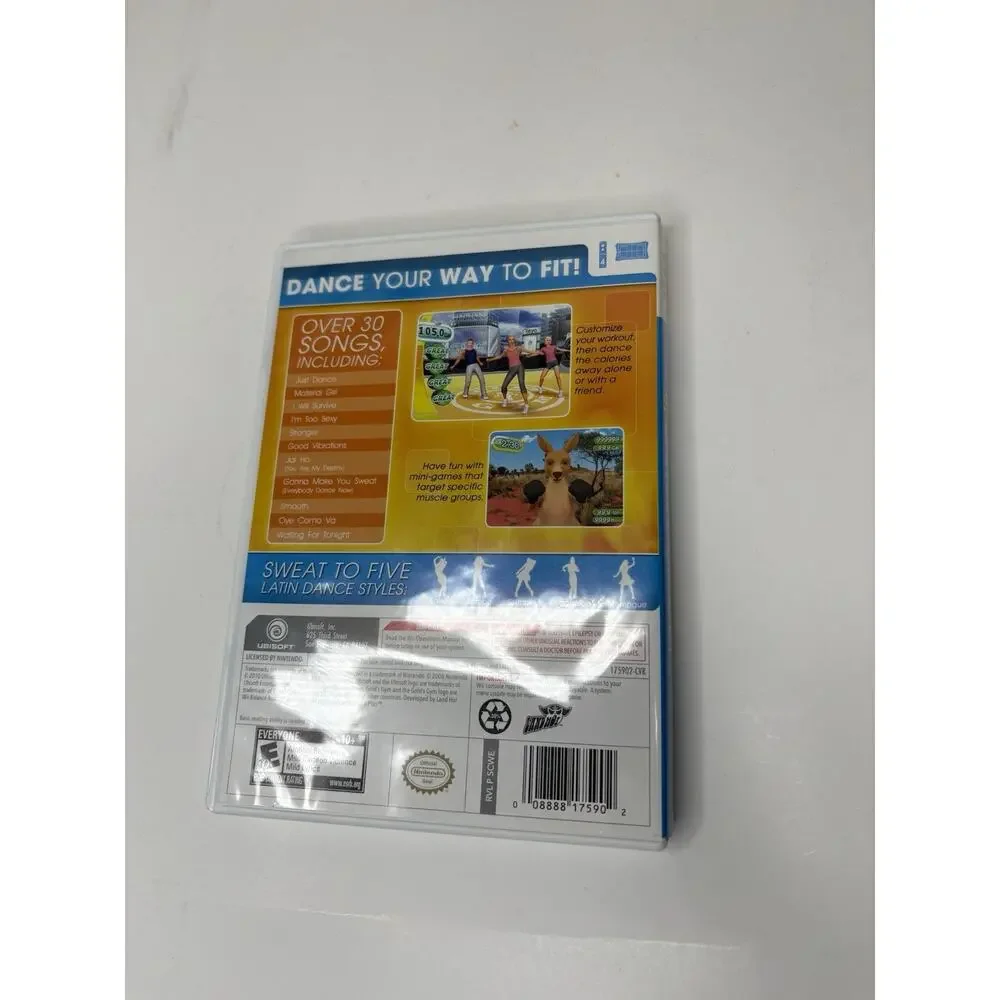 Gold's Gym Dance Workout Nintendo Wii Compete w/ Manual Tested Working